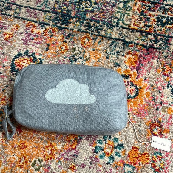 NWT PINK‎ LEMONADE baby blanket and Burp Cloth set in Dreamy Clouds Blue - Picture 2 of 15